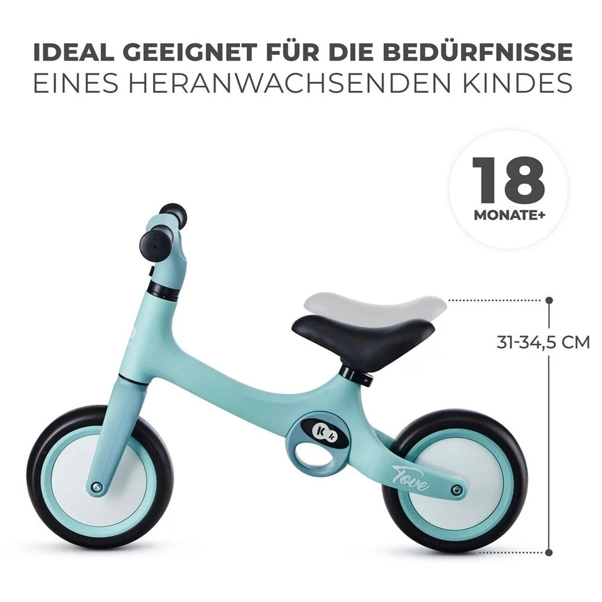 Balanssykkel TOVE fra 18 mnd, 2 kg, maks 25 kg - Kinderkraft