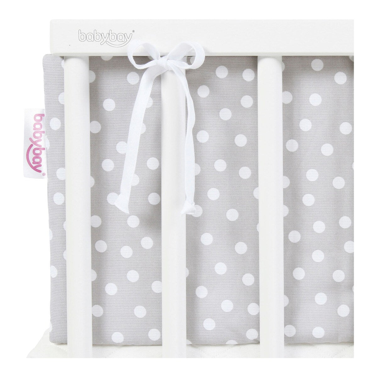Sengebeskytter i piqué for bedside-seng Original 148x25 cm - babybay