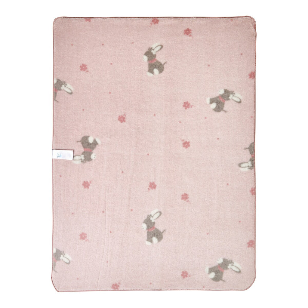 Babyteppe i plysj med andemotiv 75x100 cm - Sterntaler