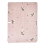 Babyteppe i plysj med andemotiv 75x100 cm - Sterntaler