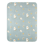 Babyteppe i plysj med andemotiv 75x100 cm - Sterntaler