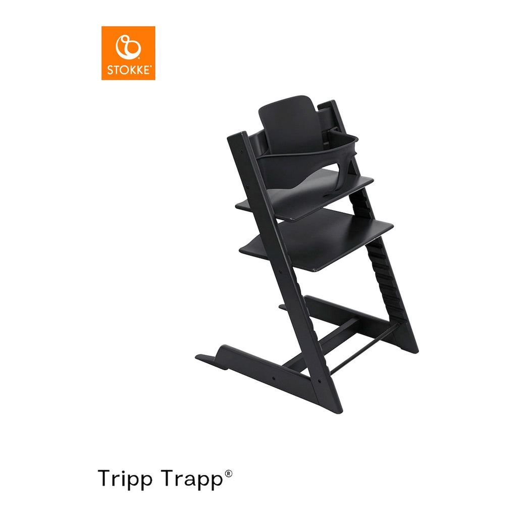 Tripp Trapp barnestol med newborn-sett og babysett, bøk - Stokke