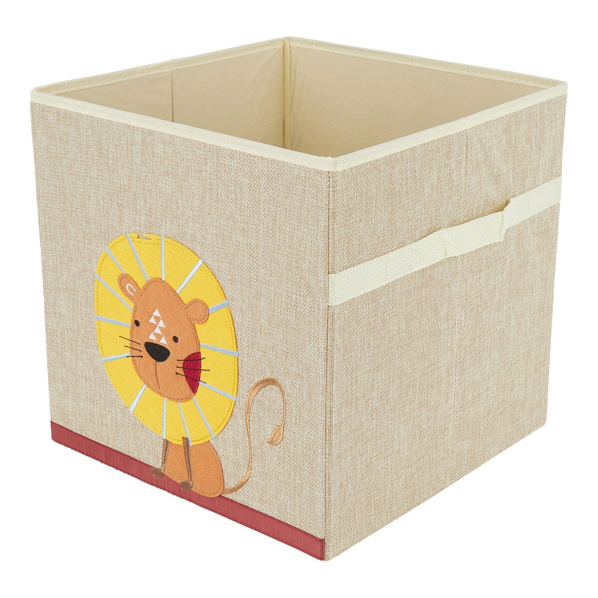 Oppbevaringsboks i polyester 32x32x32 cm med dyremotiv - Bieco