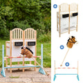 3-delt hobby horsing-sett med kjepphest, stall og hinder small foot