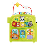 3-i-1 aktivitetsleke for baby med læresider sideprofil
