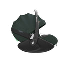 Nærbilde av stoff og ventilasjon på 3-i-1 bilstolpakke Pearl 360 Pro + Pebble 360 Pro Green