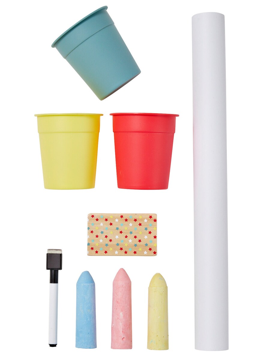 3-i-1 staffeli for barn med maletilbehør FSC® tre - Vertbaudet