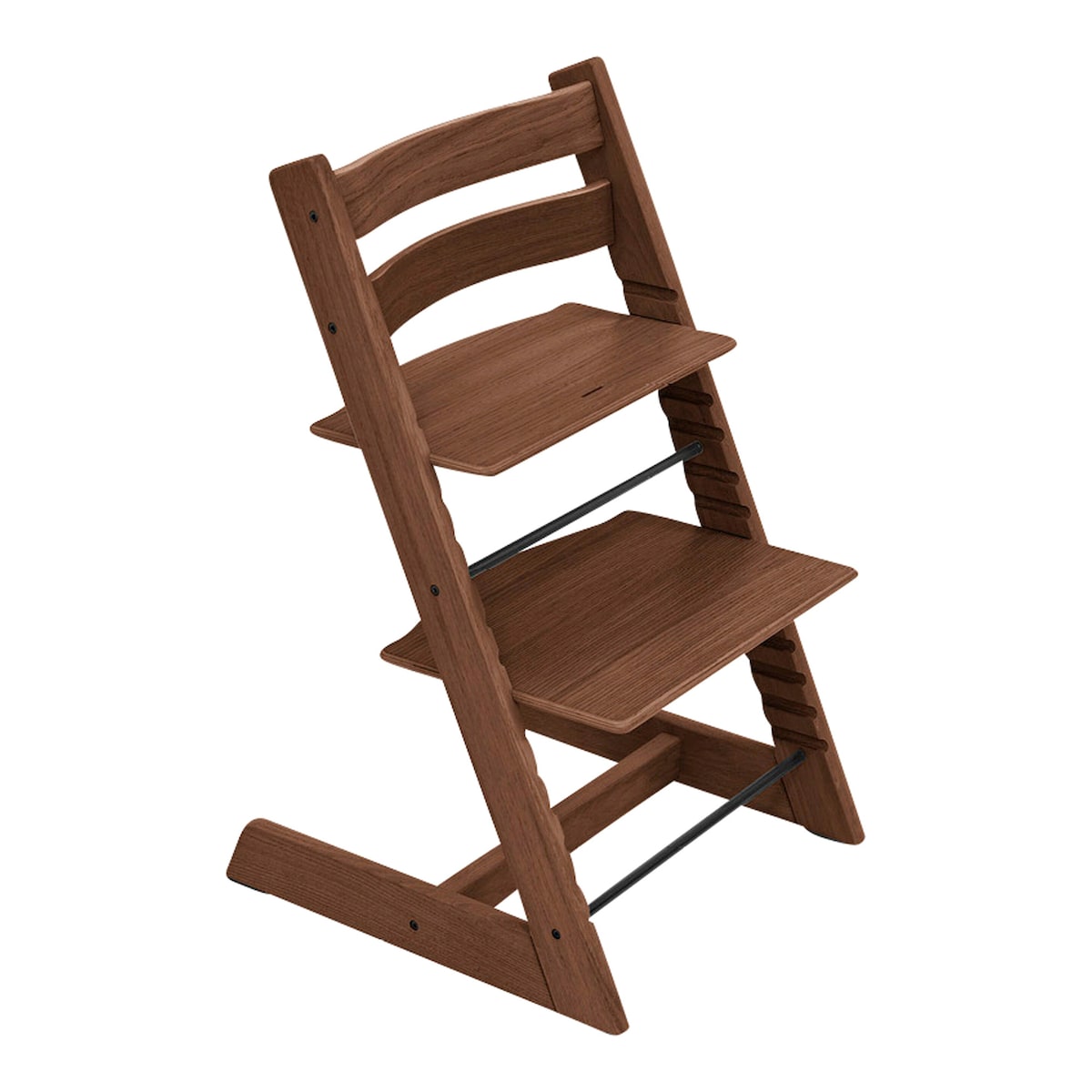 Tripp Trapp pakke i eik med Newborn Set Deep Grey - Stokke