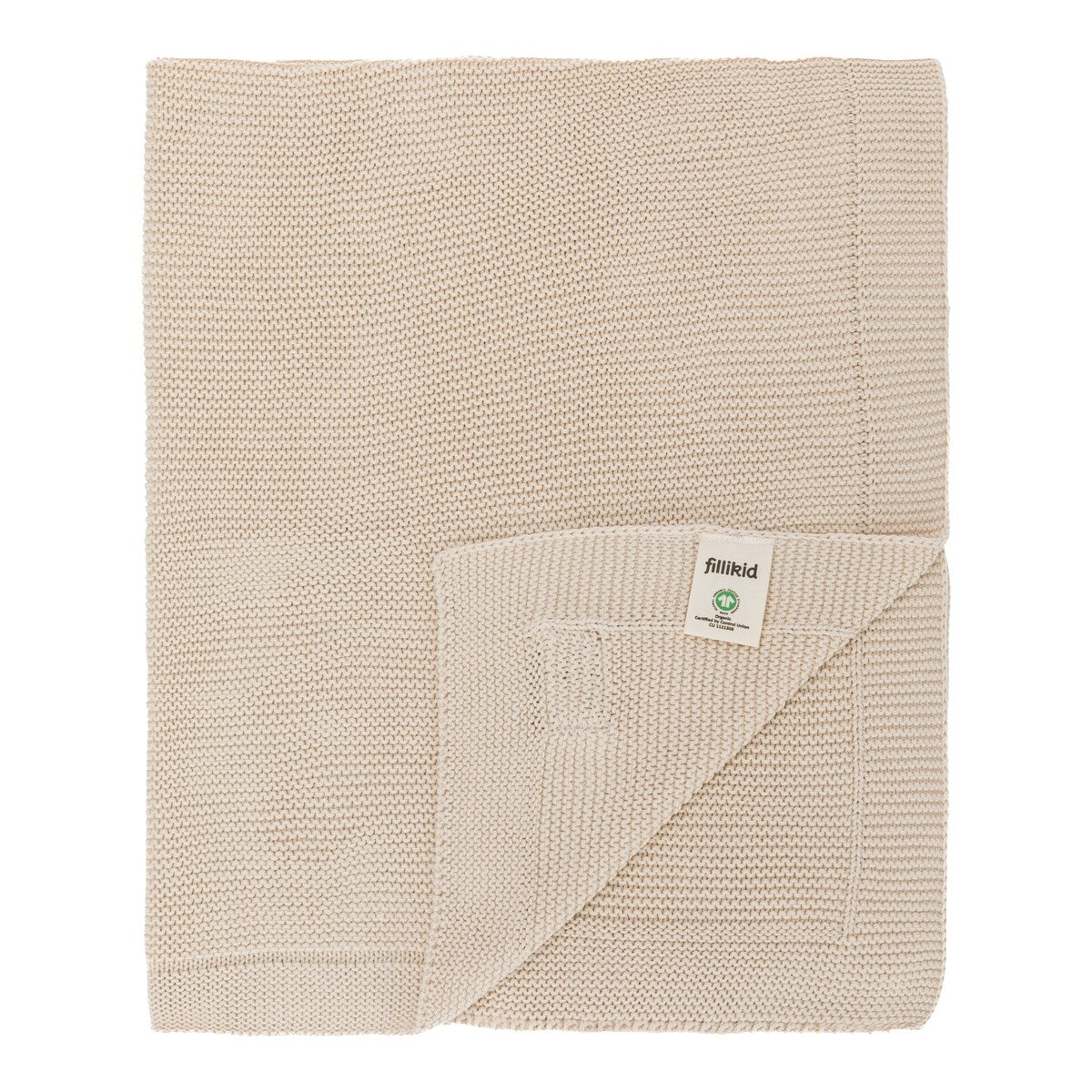 Strikket babyteppe bomull 80x100 cm - BORNINO HOME