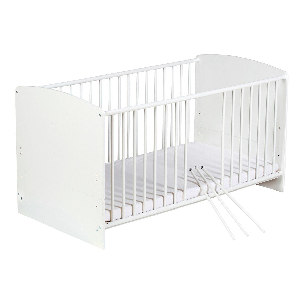 Sprinkelseng med komplett utstyr Classic White 70x140 cm - Schardt