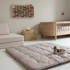 Krableteppe 120x120 cm økologisk bomull med trykk - Emma & Noah