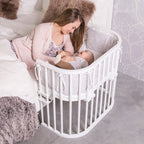 Bedside crib Original 81x43 cm massiv bøk - babybay