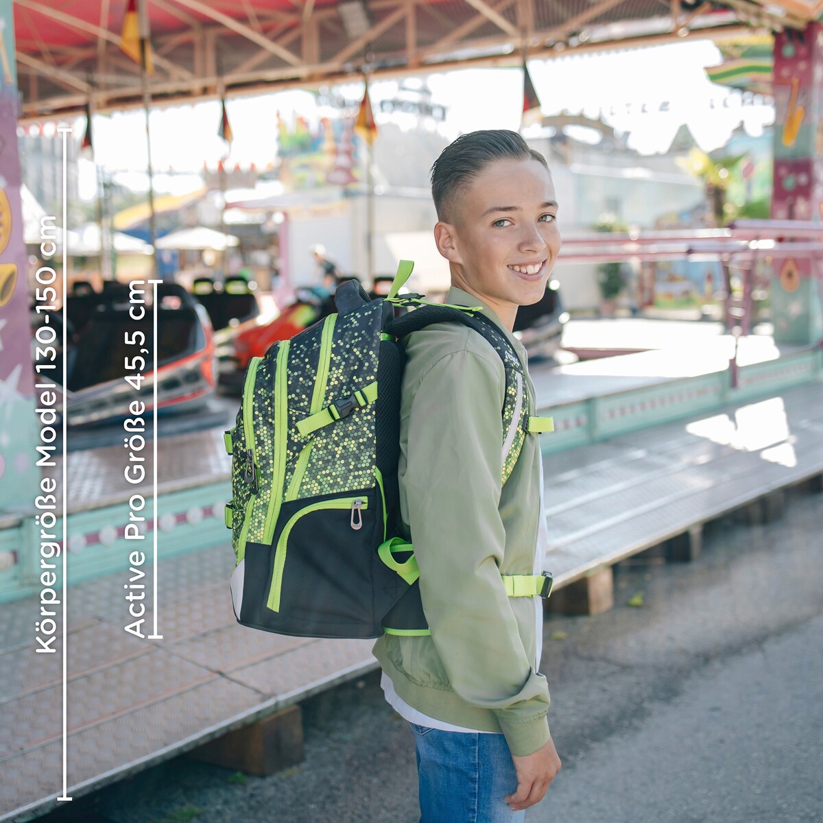 Skolesekk Active Pro med laptoplomme og organiser - neoxx