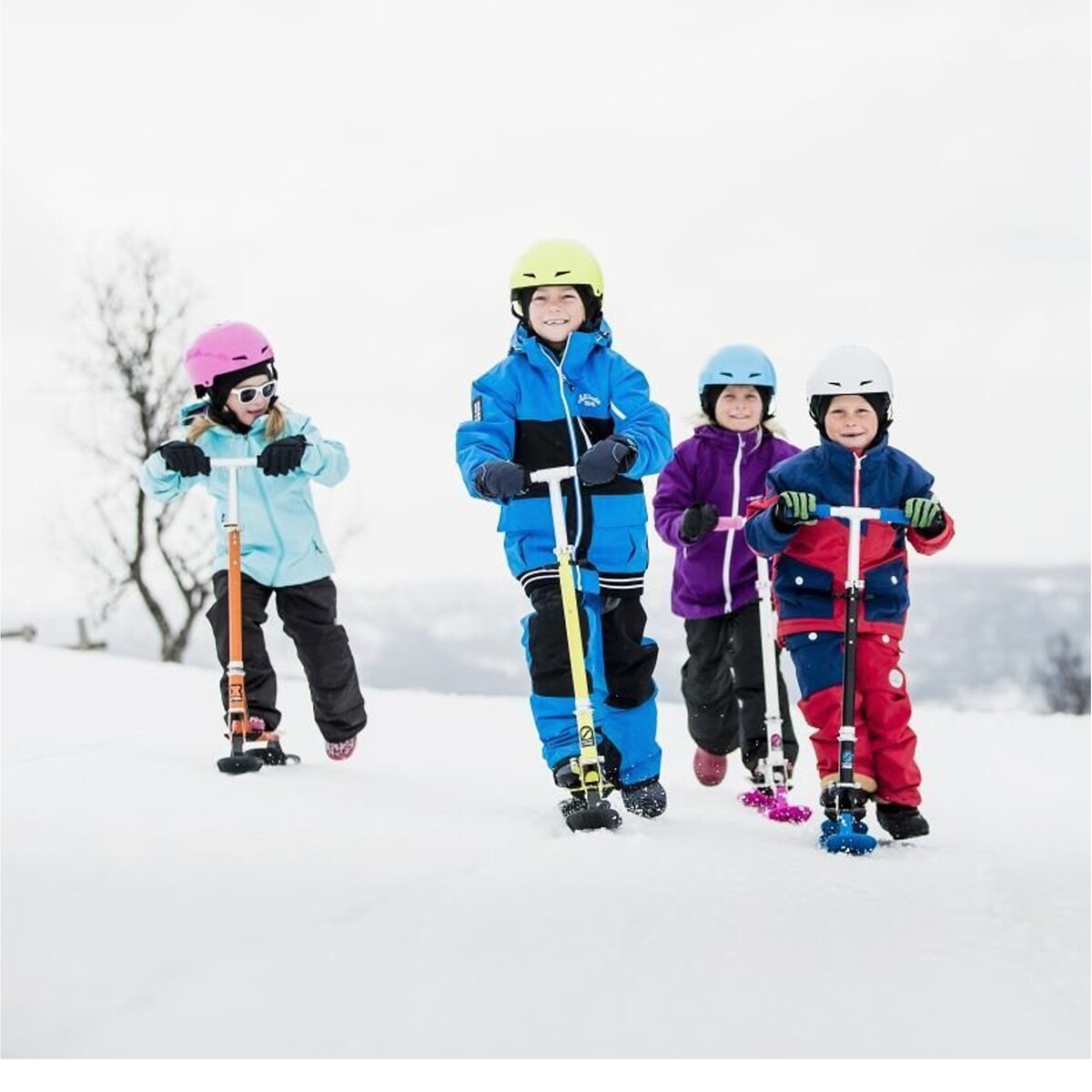 Snøsparkesykkel Snow Kick sammenleggbar, fra 5 år - Stiga