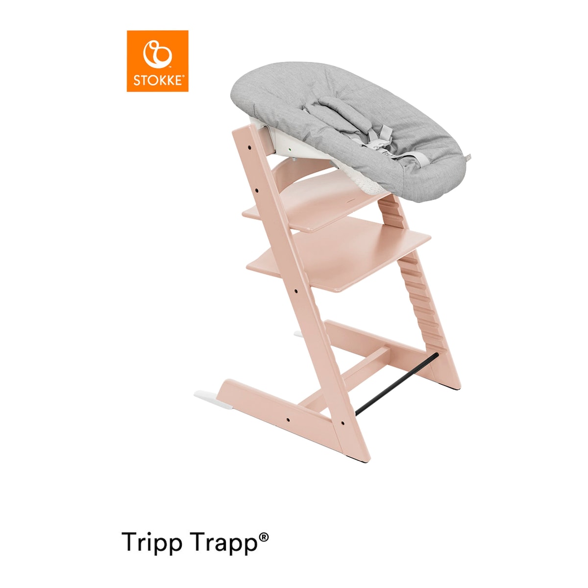 Tripp Trapp barnestol med newborn-sett og babysett, bøk - Stokke