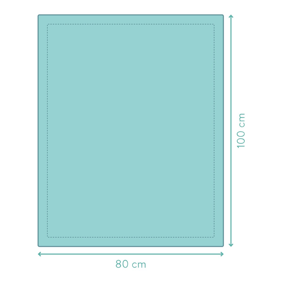 Strikket babyteppe bomull 80x100 cm - BORNINO HOME