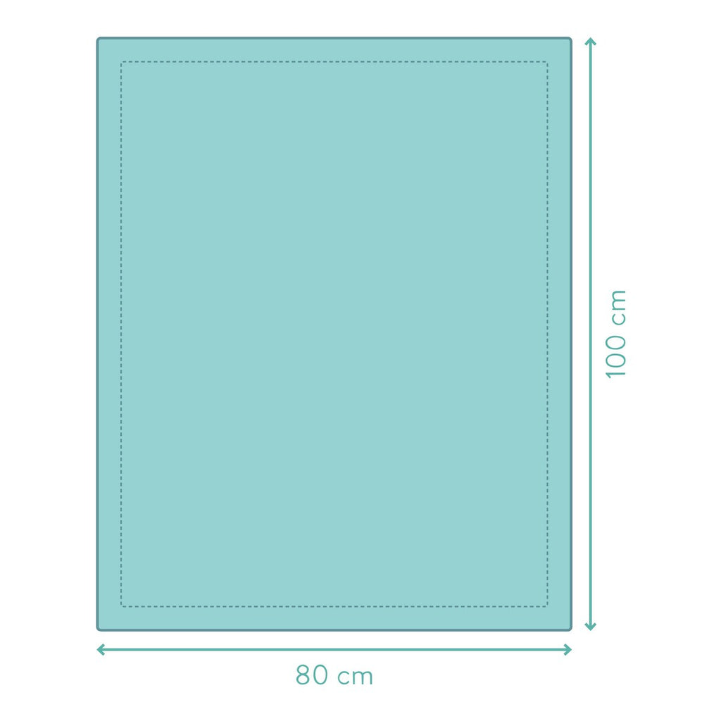 Strikket babyteppe bomull 80x100 cm - BORNINO HOME