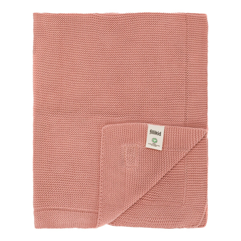 Strikket babyteppe bomull 80x100 cm - BORNINO HOME