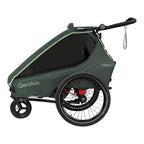 Sykkeltilhenger Kidgoo 2 for 2 barn fra 6 mnd, 40 kg - Qeridoo