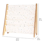 Bokhylle med 4 lommer resirkulert polyester 62x61 cm - 3 sprouts