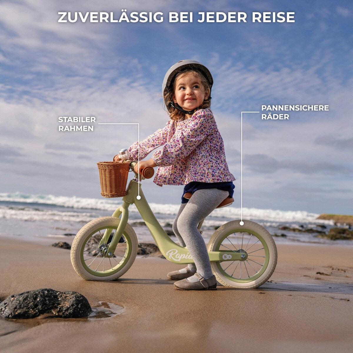 Balanssykkel RAPID 2 med magnesiumramme fra 2 år - Kinderkraft