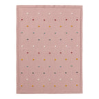Babyteppe strikk med gritering elefant 80x100 cm bomull - BORNINO HOME