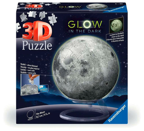 3D-pusleball månen Glow-in-the-Dark forfra