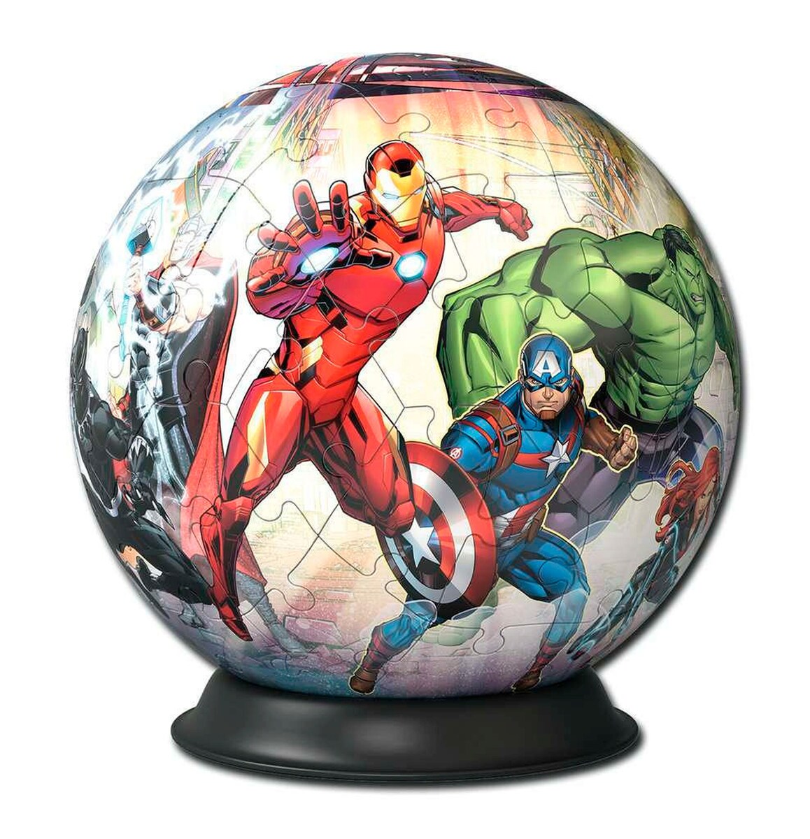 3D-pusleball Marvel Avengers bakside