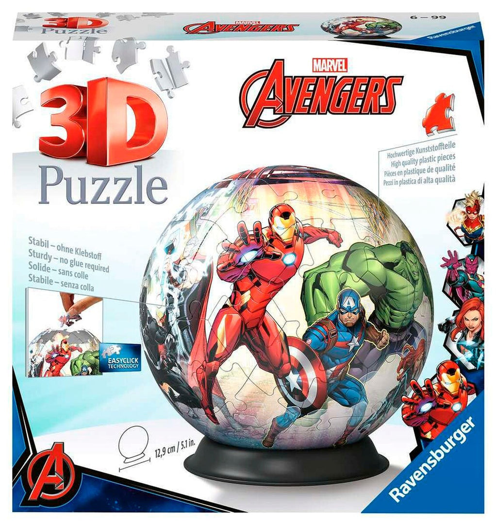 3D-pusleball Marvel Avengers forfra