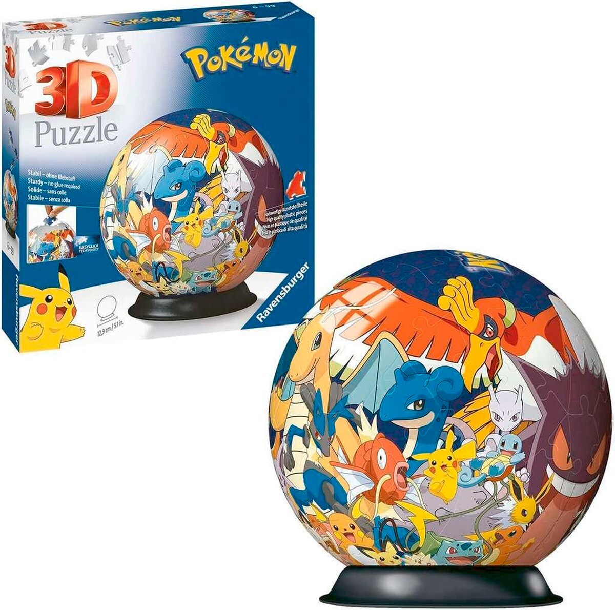 3D-pusleball Pokémon 72 brikker detalj