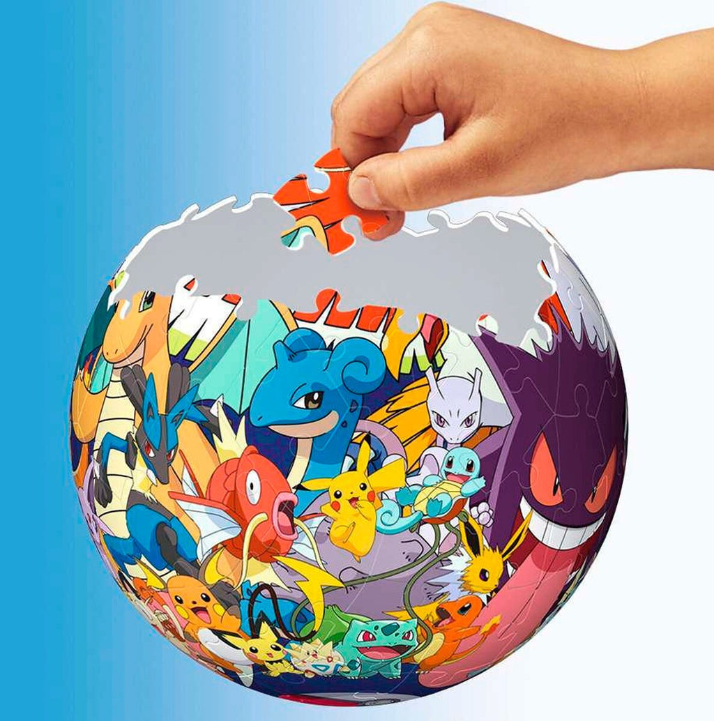 3D-pusleball Pokémon 72 brikker montert