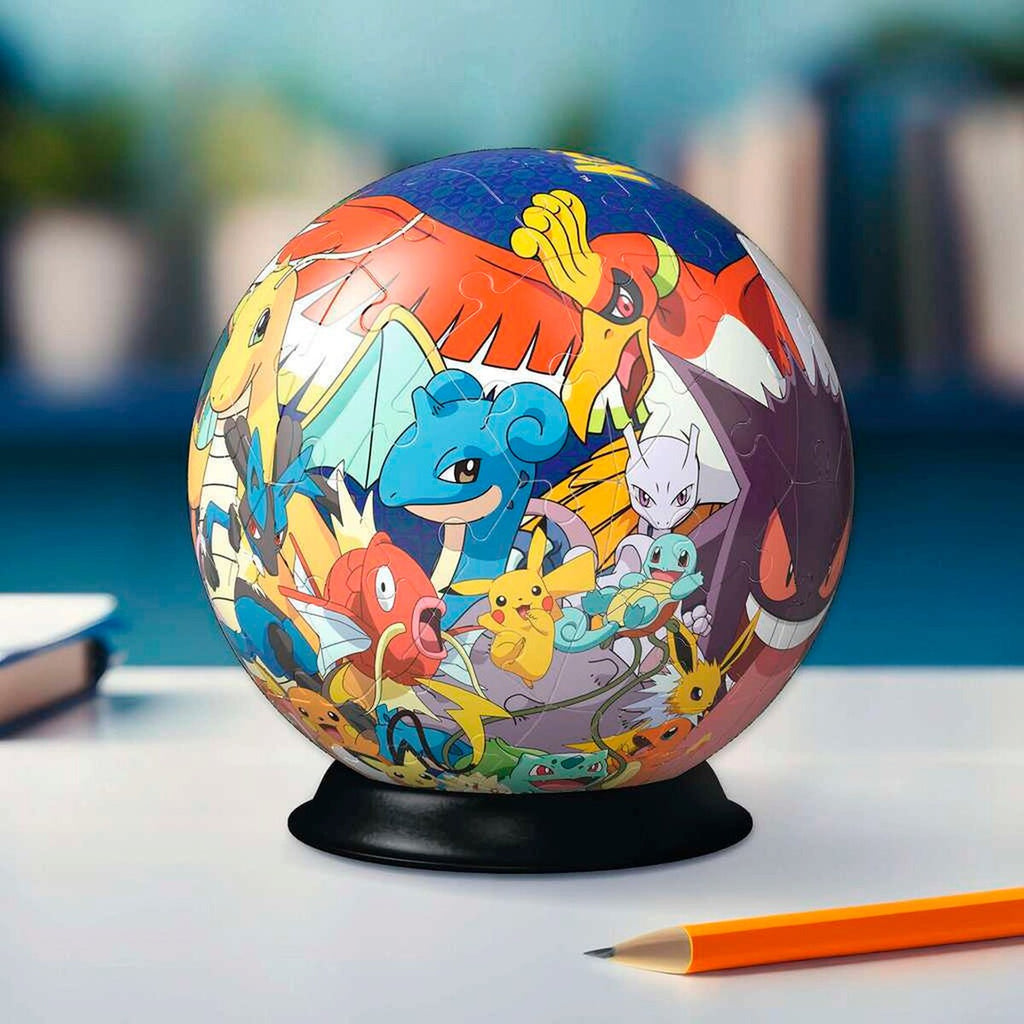 3D-pusleball Pokémon 72 brikker med oppstiller