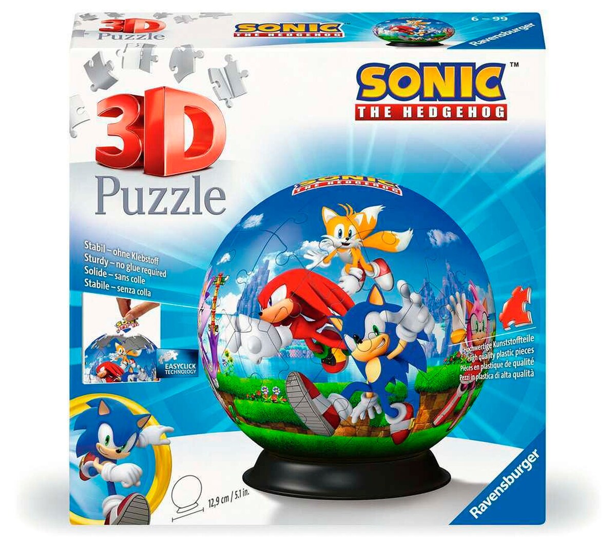 3D-pusleball Sonic the Hedgehog forfra