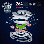 3D-puslespill Allianz Arena med LED-lys montert