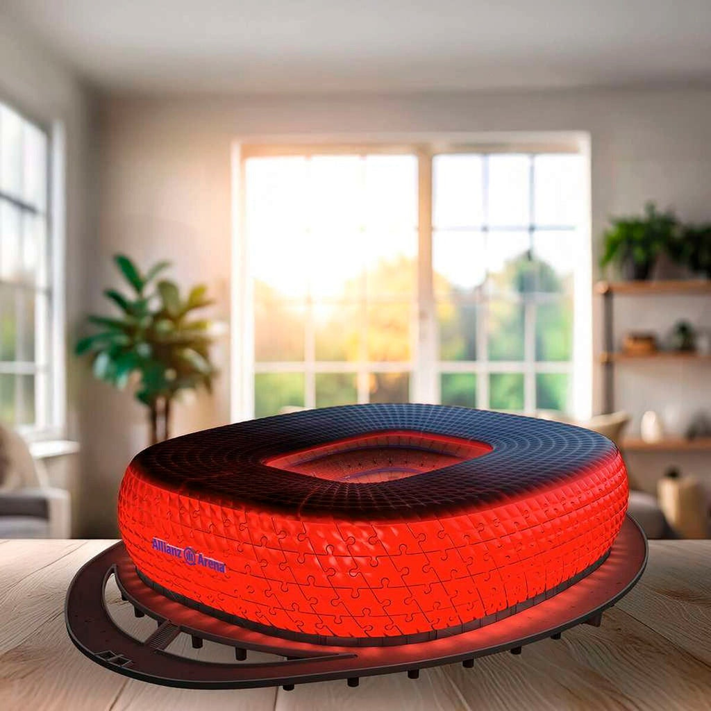 3D-puslespill Allianz Arena med LED-lys sideprofil