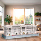 3D-puslespill Buckingham Palace med lys delvis montert