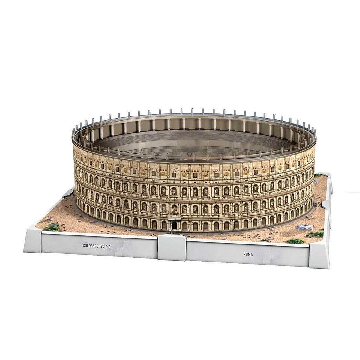 3D-puslespill Colosseum Roma med LED-lys bakside