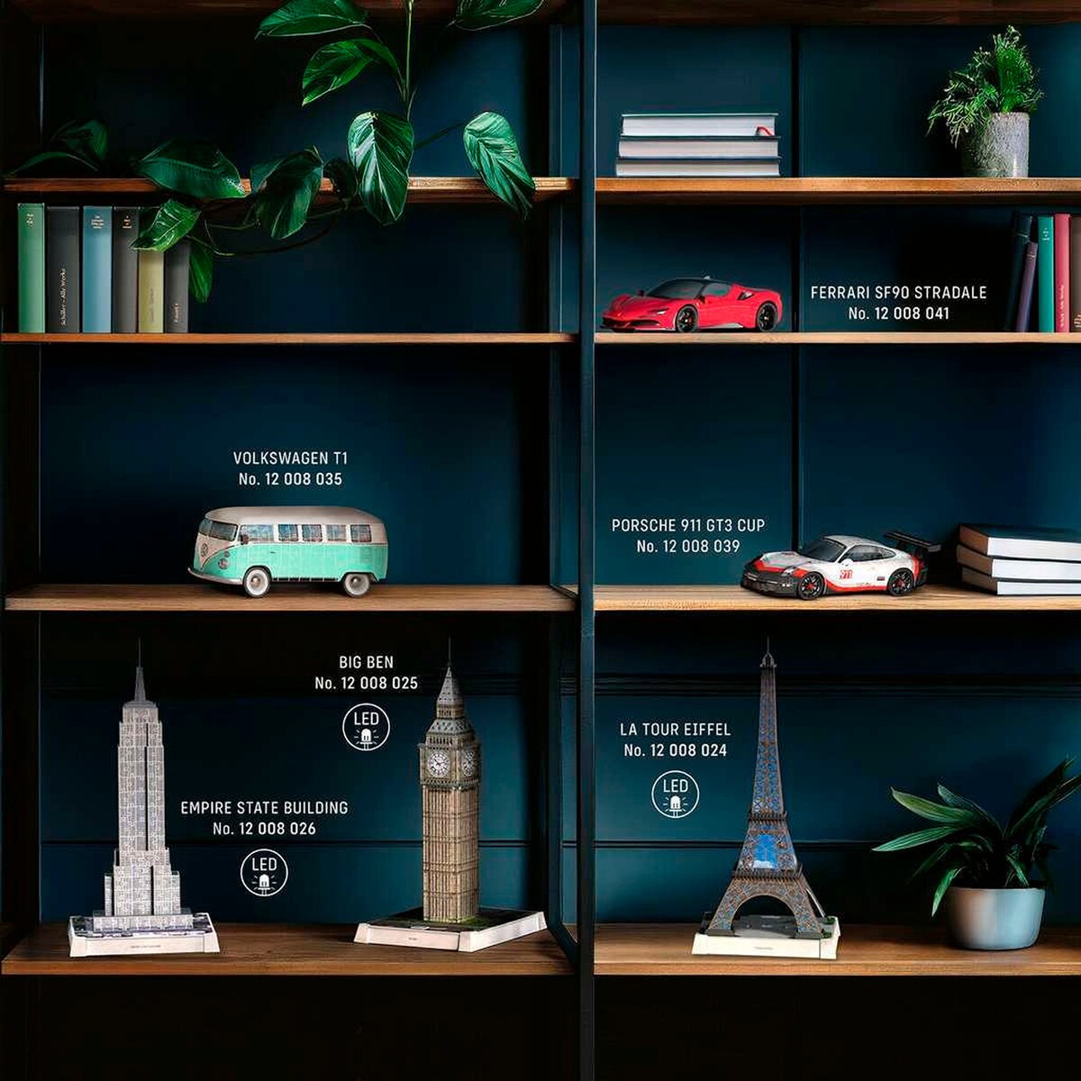 3D-puslespill Det skjeve tårnet i Pisa med lys LED-lys detalj