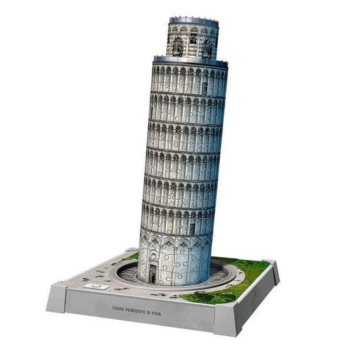 3D-puslespill Det skjeve tårnet i Pisa med lys bakside