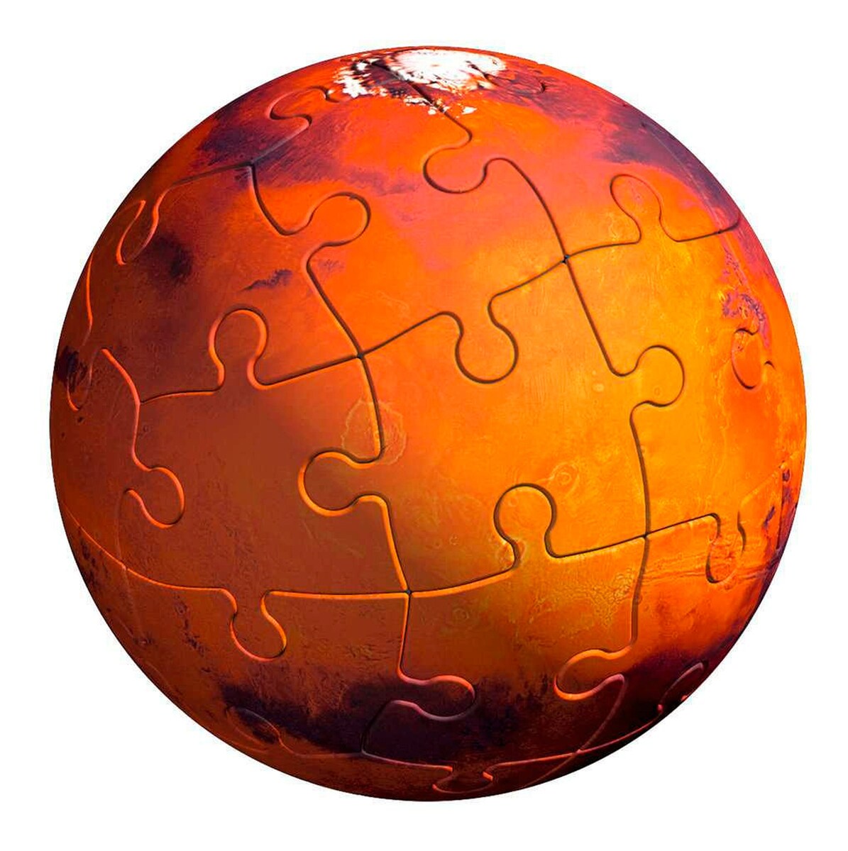 Nærbilde av planet Saturn i 3D-puslespill planetsystemet 540 brikker 8 planeter
