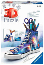 3D-puslespill sneaker astronaut i verdensrommet forfra