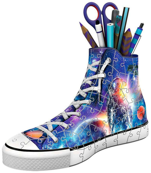 3D-puslespill sneaker astronaut i verdensrommet detalj