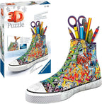 3D-puslespill sneaker graffiti 108 brikker montert på bord