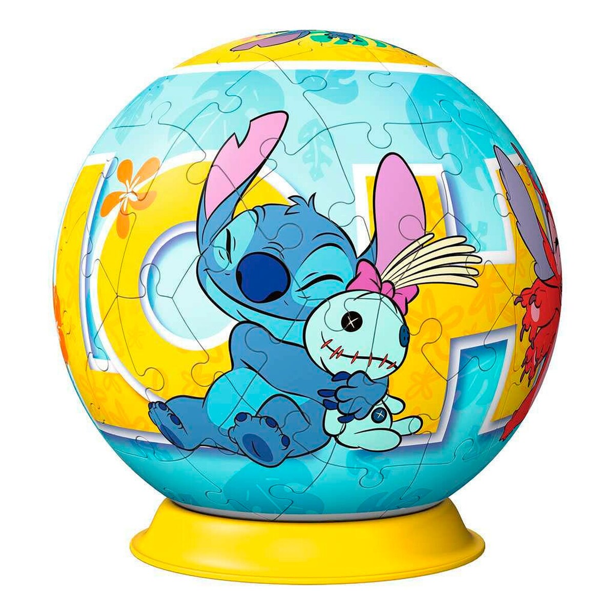 3D-puslespillball Disney Stitch bakside