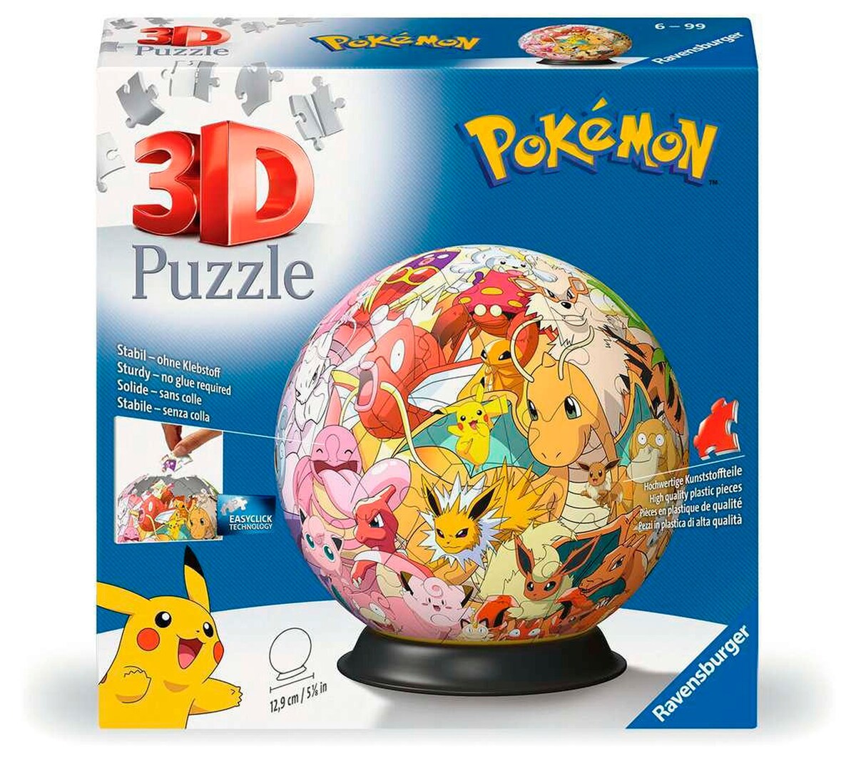 3D-puslespillball Pokémon Kanto Region forfra