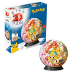 Detalj av plastbiter i 3D-puslespillball Pokémon Kanto Region