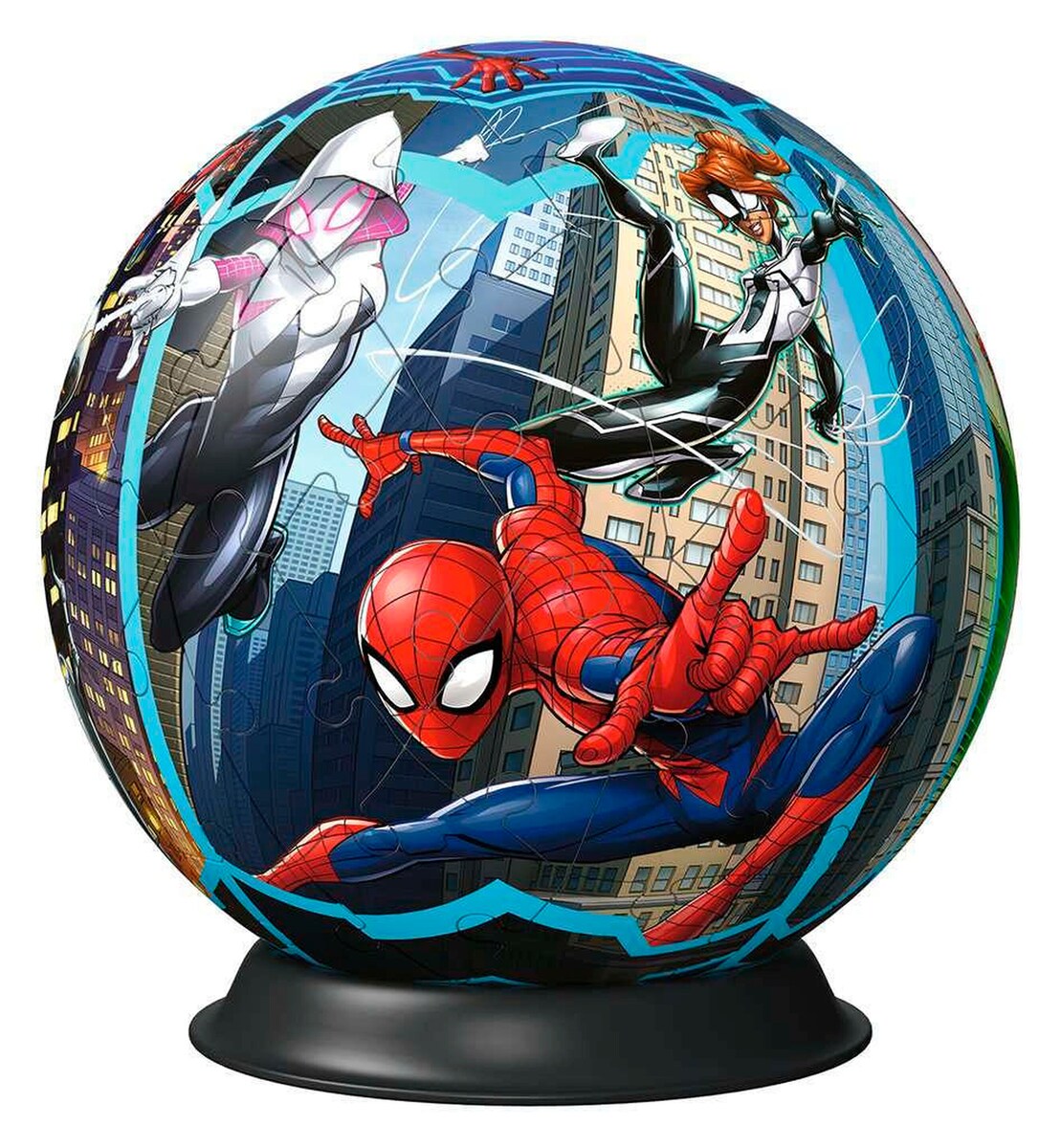 3D-puslespillball Spiderman 72 brikker bakside