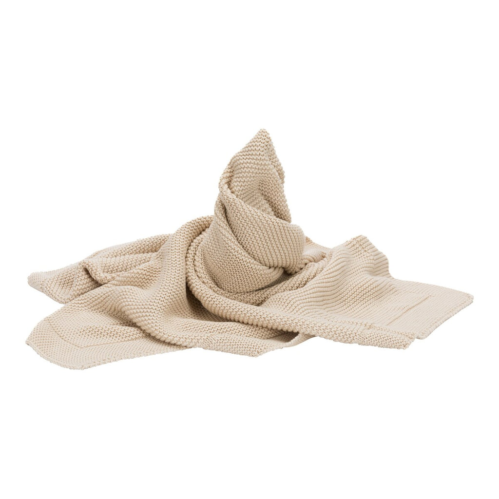 Strikket babyteppe bomull 80x100 cm - BORNINO HOME