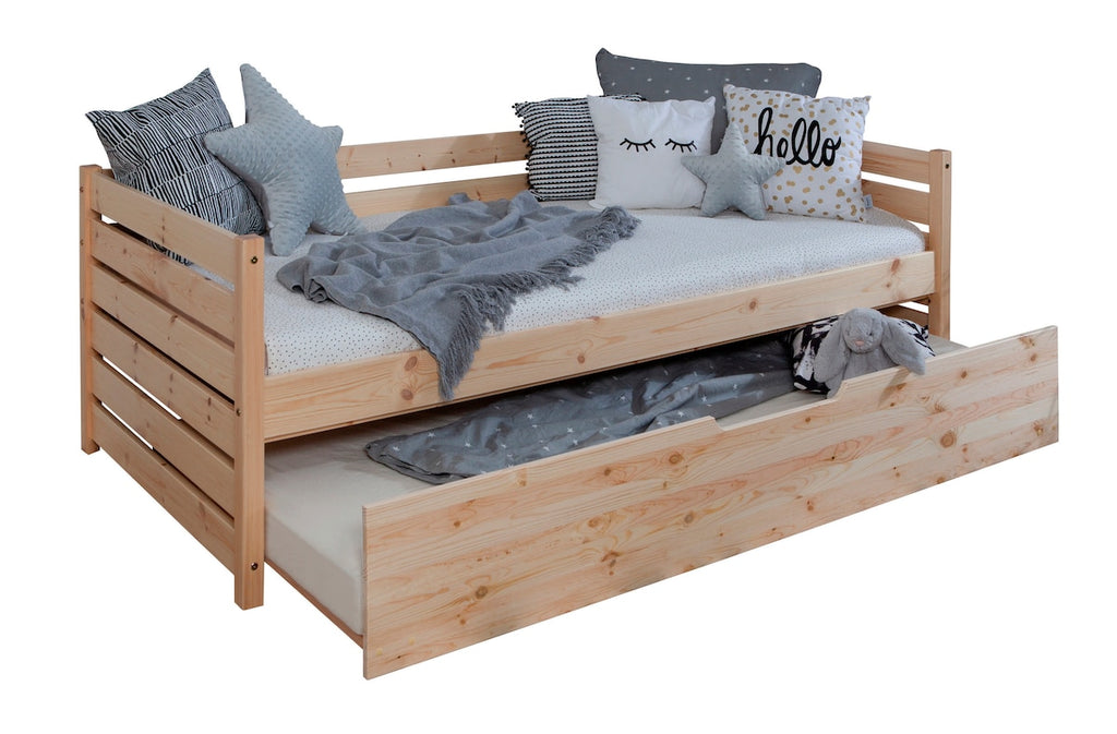 Sofaseng Naomi med uttrekksseng 90x200 cm furu, fra 6 år - Ticaa