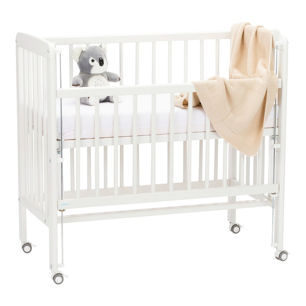Strikket babyteppe bomull 80x100 cm - BORNINO HOME